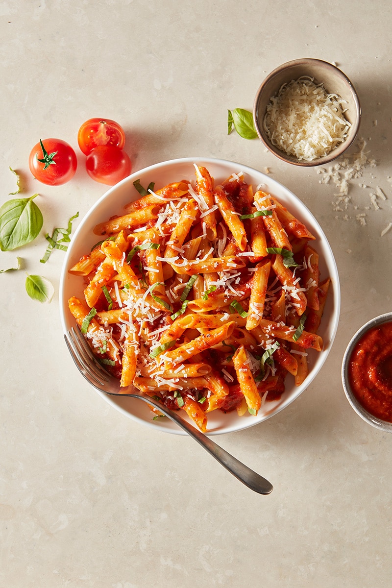 Cauliflower Penne Pasta with Marinara Recipe